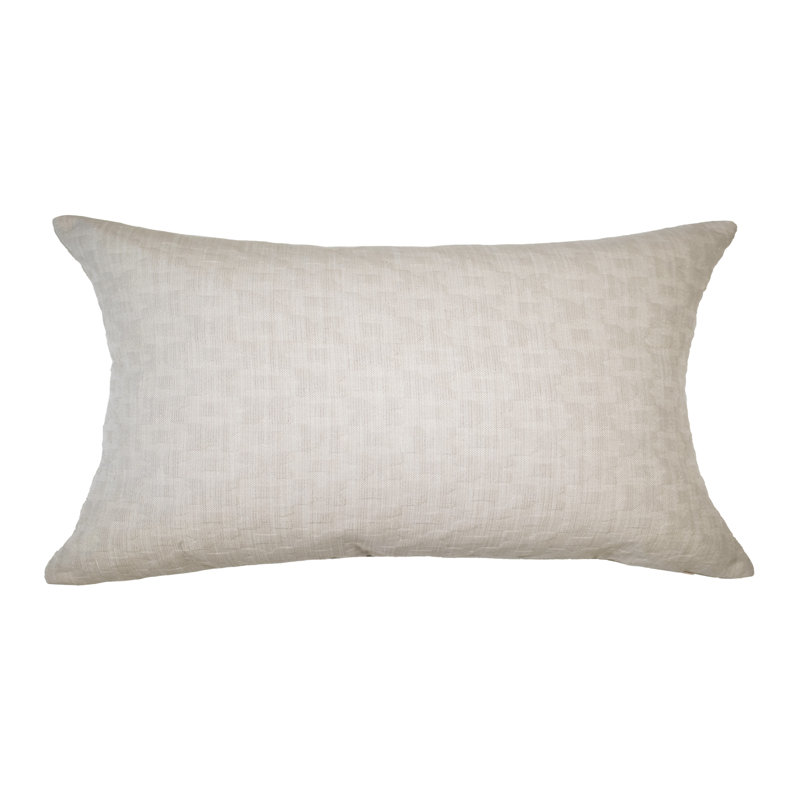Feather Reversible Throw Pillow, 16"H x 30"W, Hemp, Solid Color