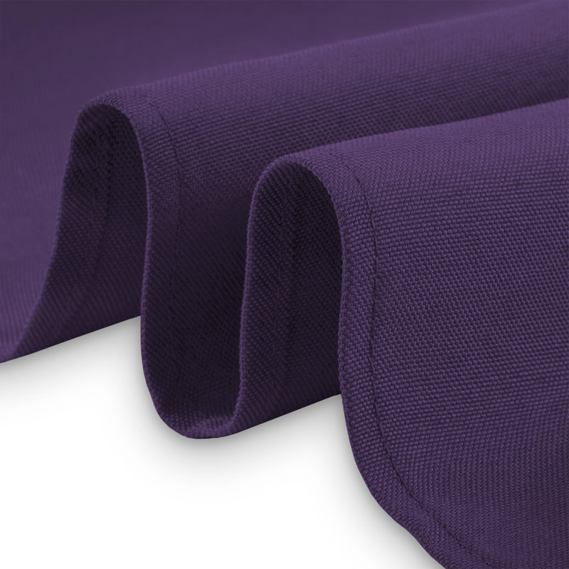 Purple Round Polyester Fabric Tablecloth - 70 Inch Diameter