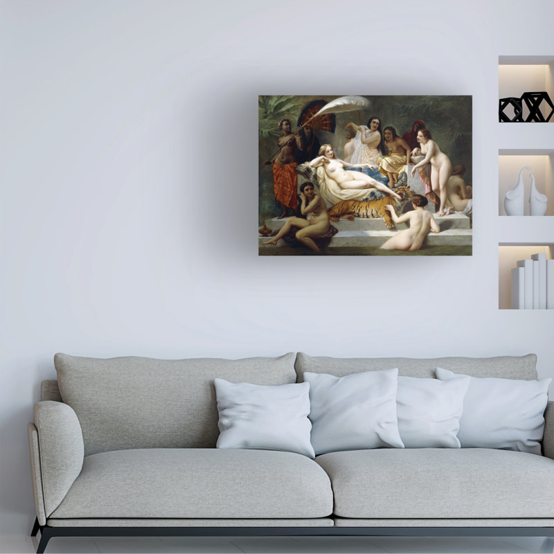 Henri Pierre Picou Odalisque, 1858 Canvas Art, 14" H x 19" W