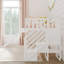 Lit mezzanine simple en bois massif Kincer-1183556949