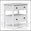 Table de chevet ouverte avec 2 tiroirs-1021431174