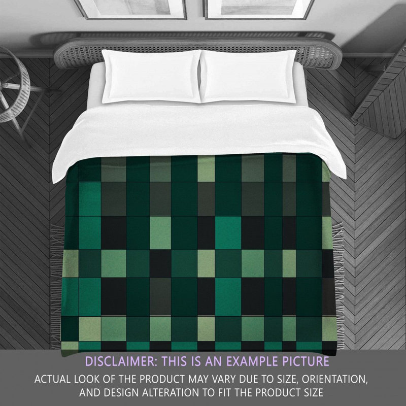 Polyester Checkered Comforter, Queen Comforter
