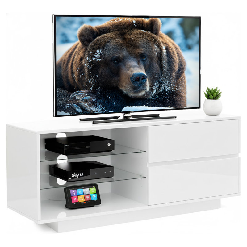 Kreitman TV Stand for TVs up to 55", White