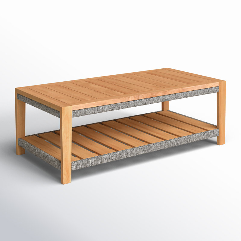 Wallace Teak Rectangular Outdoor Coffee Table