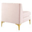 Chaise sans accoudoirs en velours Triumph Channel-1867309684