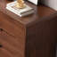 Commode d'appoint moderne en bois d'hévéa