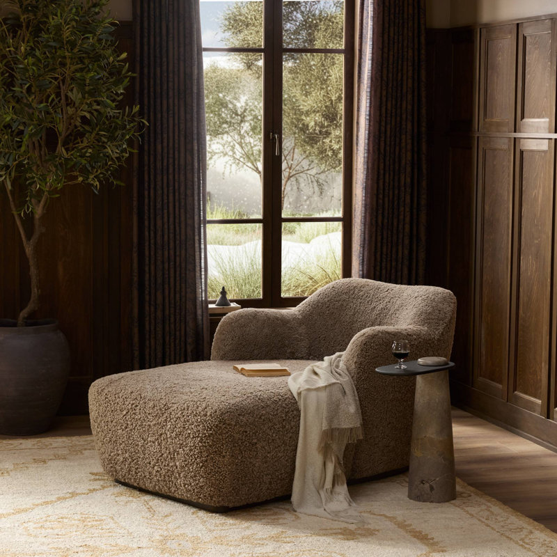 Julius Chaise-Taupe Shearling