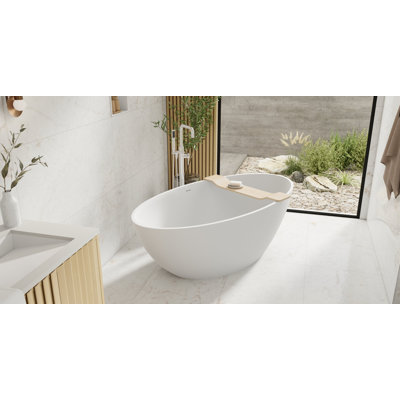 Baignoire autoportante en résine 70 po x 35 po