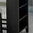 Dining Room Transitional 3pc Dining Set Gloss Table Top w Storage Shelves Side 2x Stools Black Ivory White