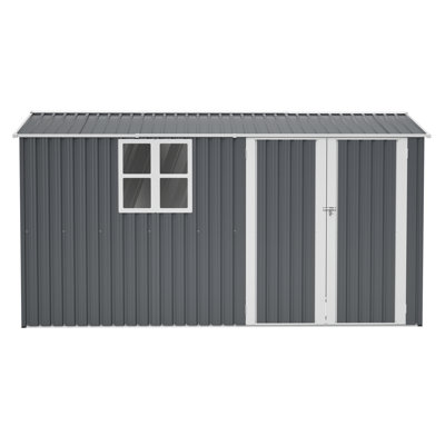 8*12 Ft Outdoor Storage Shed With Windows And Foundation
