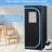 Portable Plus Type Full Size Steam Sauna Tent. Spa, Detox ,Therapy And Relaxation At Home.Larger Space,Stainless Steel Pipes Connector Easy To Install, With FCC Certification-119416734