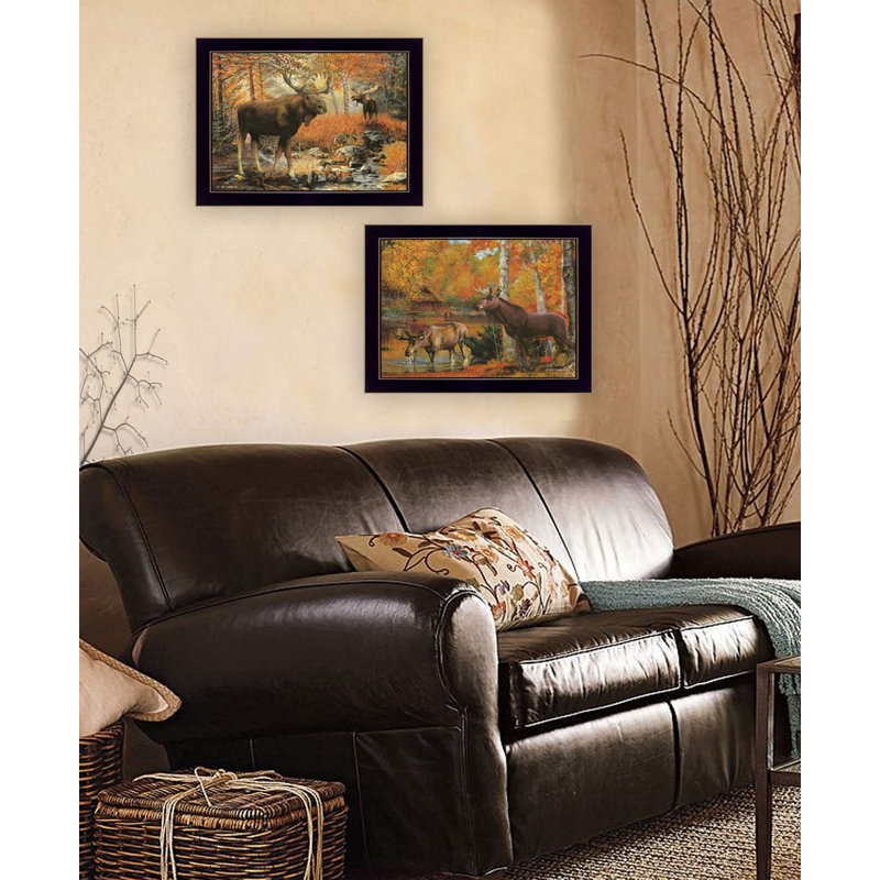 Call of the Wild par Ed Wargo - ensemble de 2 reproductions d'art sur papier encadrées