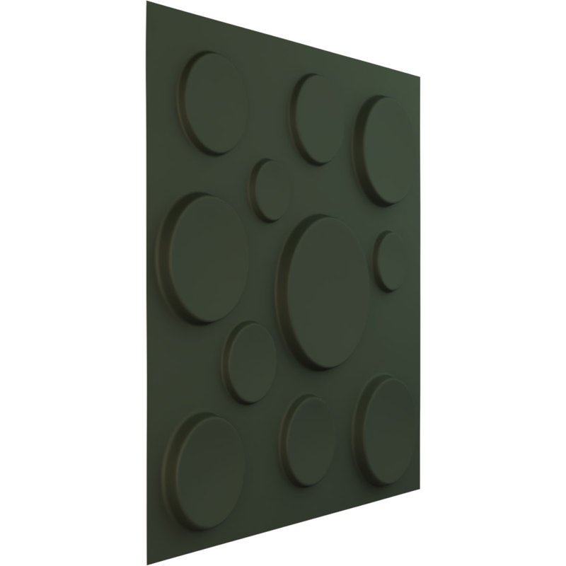 Cosmo EnduraWall Decorative 3D Wall Panel, Vert club de chasse satiné UltraCover