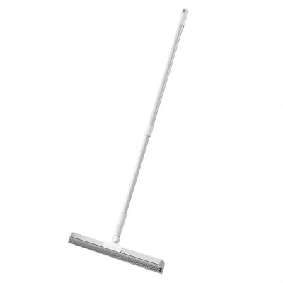 AORAN Floor Squeegee with 180° Rotating Head, Squeegee for Floor with 46'' Long AORAN Handle, Squeegee Broom, Squeegee for Window Cleaning, Bathroom Tile, Garage Concrete, Deck, Shower Glass