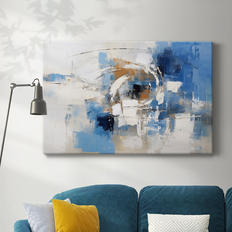 Série de paysages abstraits CLX, H 12 po x l 18 po