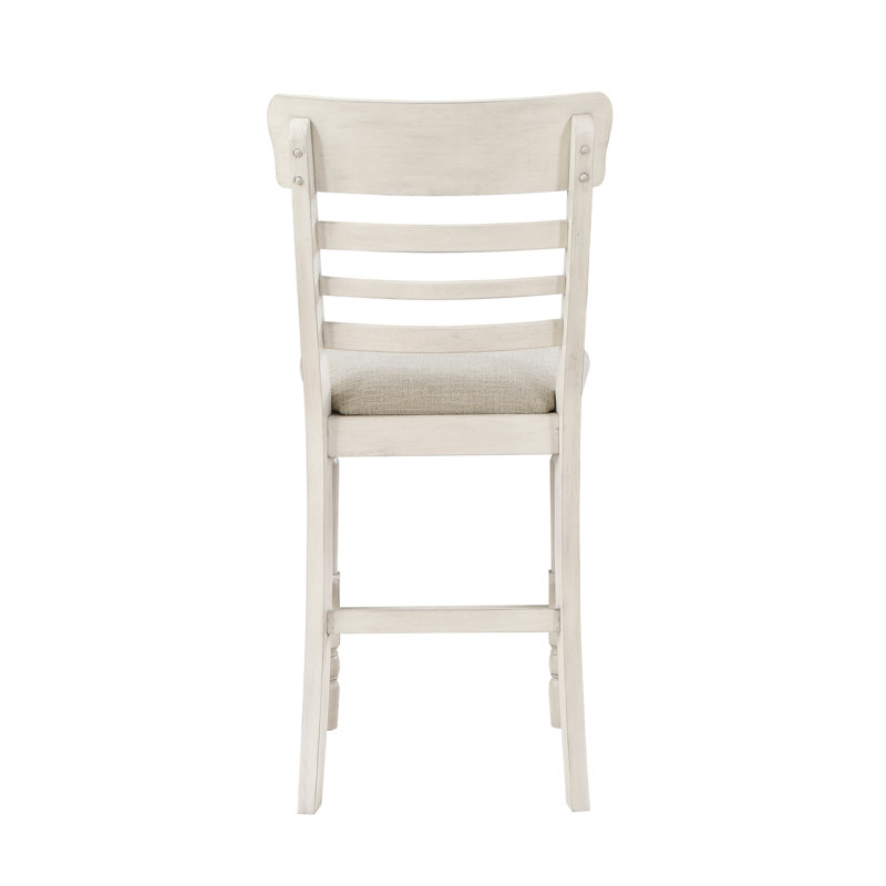 Chaise d'appoint à dossier échelle en blanc antique australind