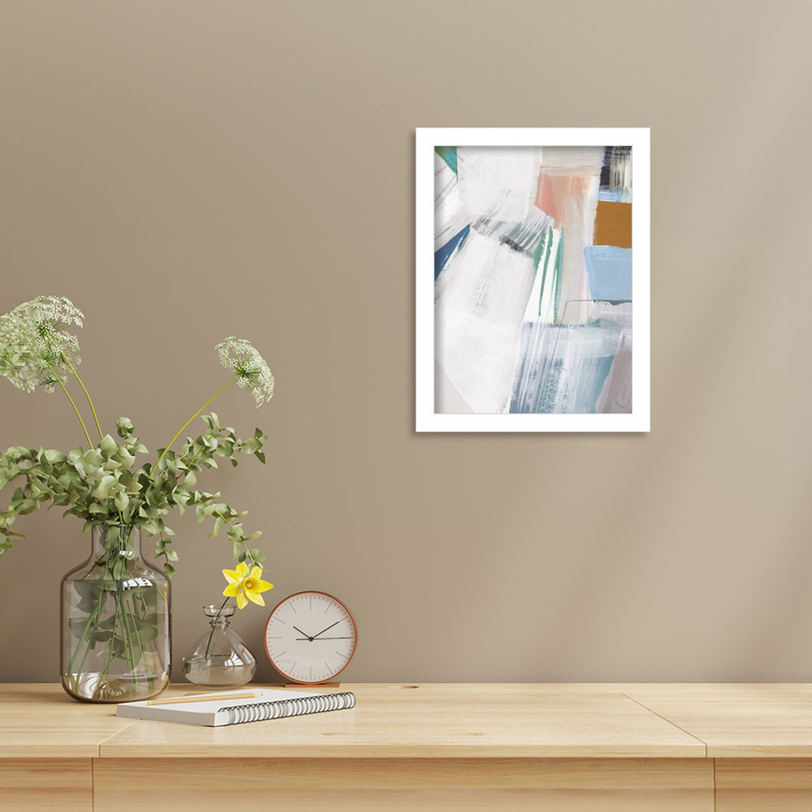 Gilpin "Buildings No. 2" Print by Cartissi, 13" H x 10" W, White