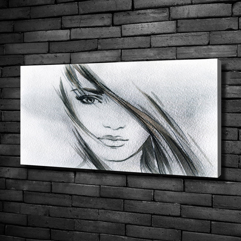 Portrait Of A Woman - No Frame Print on Canvas