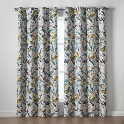 Kanab Giverny Room Darkening Eyelet Curtains