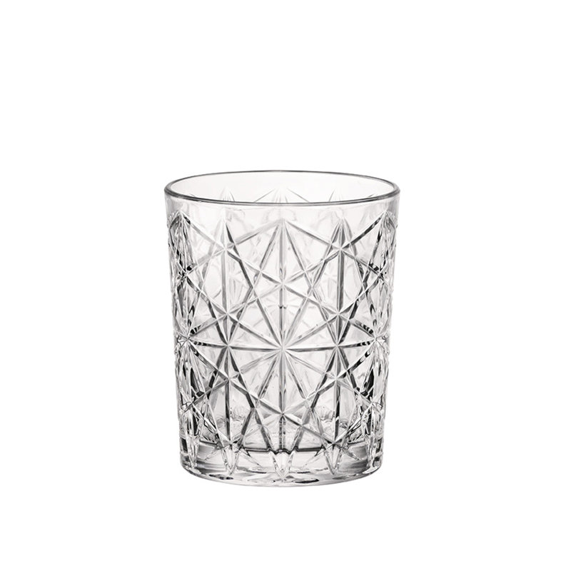 Bormioli Rocco Clear Glass 13.5 oz Whiskey Tumblers Set of 4