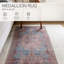Machine Washable Power Loom Performance Dark Red/Blue Rug-68309660