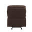Fauteuil inclinable et oscillant en microfibre chocolat-1757479847