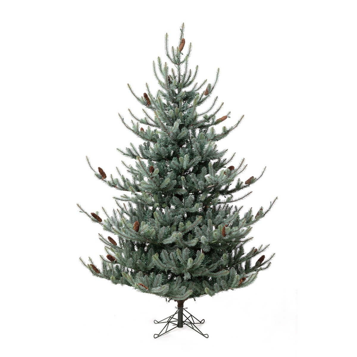 Pre-Lit Blue Spruce Fir Christmas Tree, 7'6"
