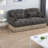 Deep Seat Sectionals, Chenille Leopard Modern Home Living Room Sofa