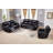 Convergent Faux Leather Reclining Loveseat-121434447-121434446
