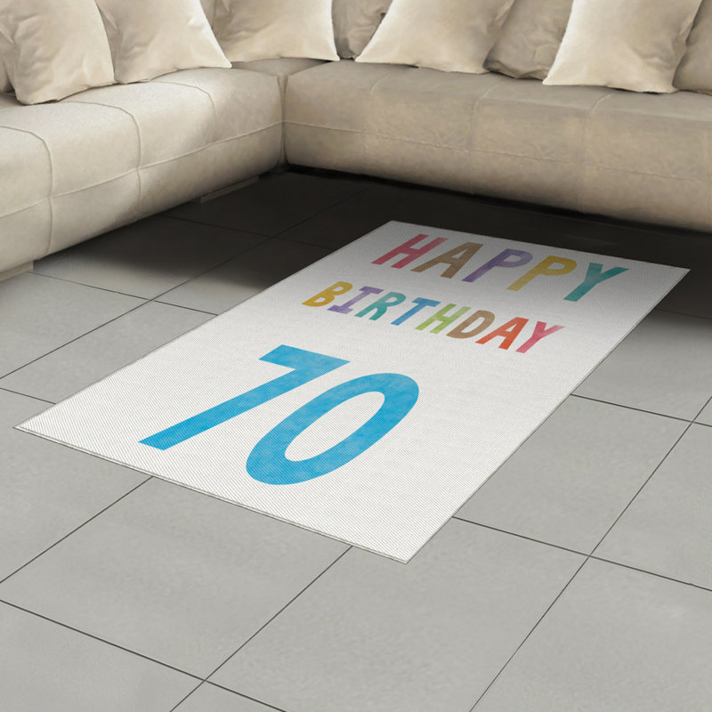 Tapis décoratif coloré en fibres de polyester à haute densité, Rectangle— 4 pi x 5 pi 8 po