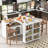 Versatile Rolling Kitchen Island With Extended Table And Advanced Features-1447334858