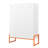 White Freestanding Shoe Cabinet With Dual - Opening Doors, 15Cm Proof Design, And Back Fixing For Powder Coated Adjustable Mesh Magnetic Shelves, Robot Vacuum Compatibility-1668979942