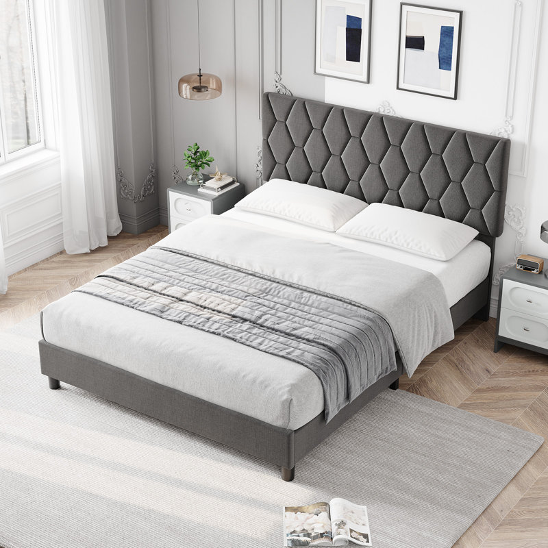 Bed, European Single (90 x 200 cm), Grey