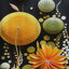Rideau obscurcissant orange Mid Century Natures Harmony II - Mid-Century-107832056