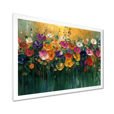 Roses et fleurs sauvages Country Bloom Field I - Roses, art mural de salon