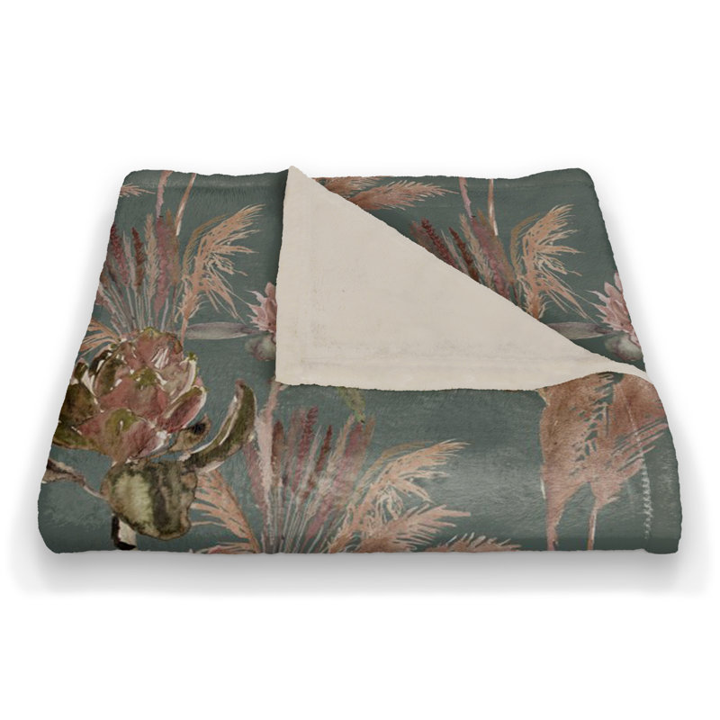 Hand Woven Throw Blanket, Emerald