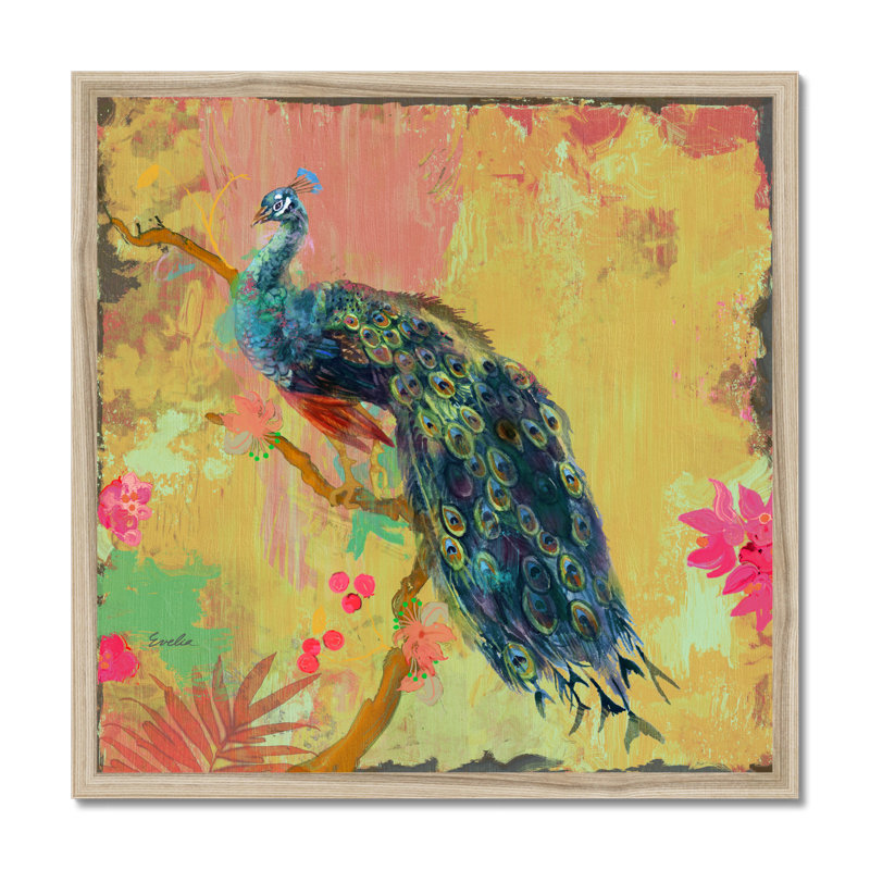 Animal Utopia IV by Evelia Designs - Painting, 55cm H x 55cm W, Natural Wood Framed Paper Print