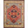 Serapi Hand Knotted Wool Floral Area Rug in Rust/Ivory/Cream