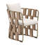 Chaise de patio avec coussin Venetta