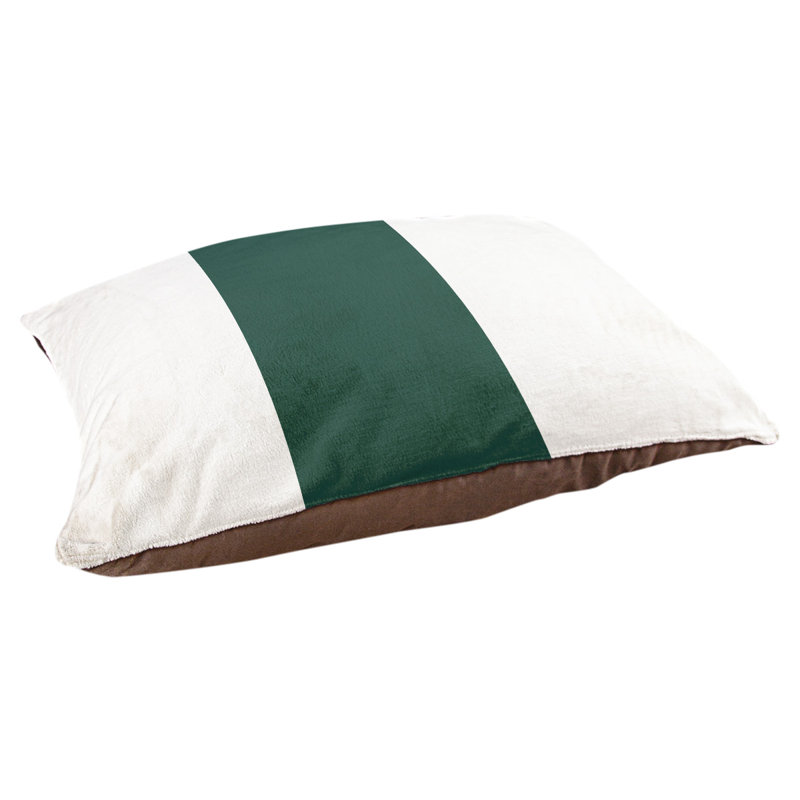 Coussin Atlanta, Grand (l 40 po x P 30 po x H 6,5 po), White/Green