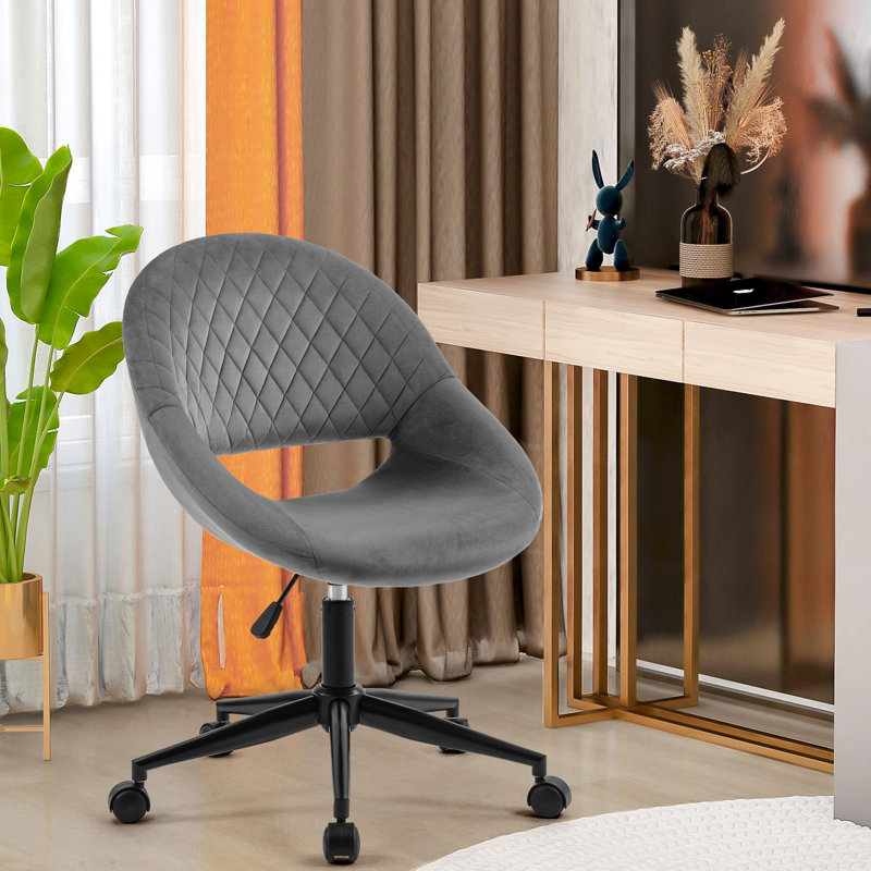 Atoria Velvet Conference Chair, Grey