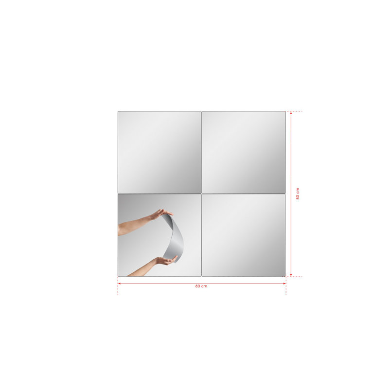 Bisou Square Wall Mirror