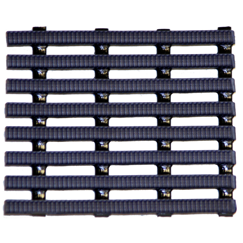 Rouleau de plancher de garage 2 pi. x 8 pi. heronrib en bleu oxford, 3' W x 8' L