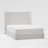 Queen Bed Frame With 53" Extra Tall Wingback Headboard, Luxury and Low Profile Grounded Upholstered Platform Bed, Heavy Duty Support, Noise-Free, Easy Assembly, No Box Spring Needed, Beige Chenille-1502703196-1502703194