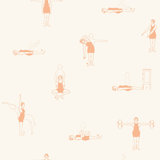 Swim Exercise 33' L x 20.5" W  Wallpaper Roll
