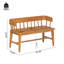 Banc d'extérieur en bois d'acacia