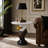 Eagle Head Marble-Top Accent Table