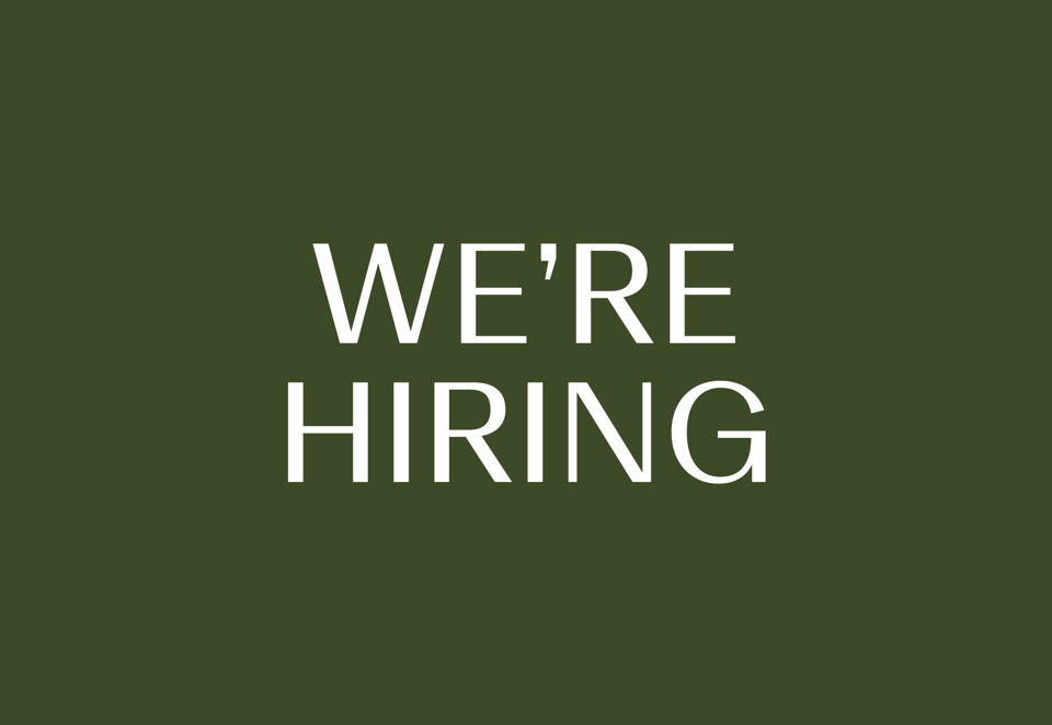 We're Hiring 