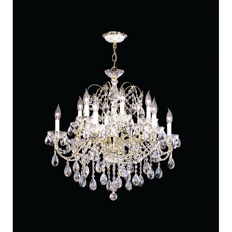 Regalia 12 - Light Tiered Chandelier, Swarovski Spectra, Gold