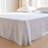 French Linen Bed Skirt with Pleated Corner Drop-135105760-135105759-135105753